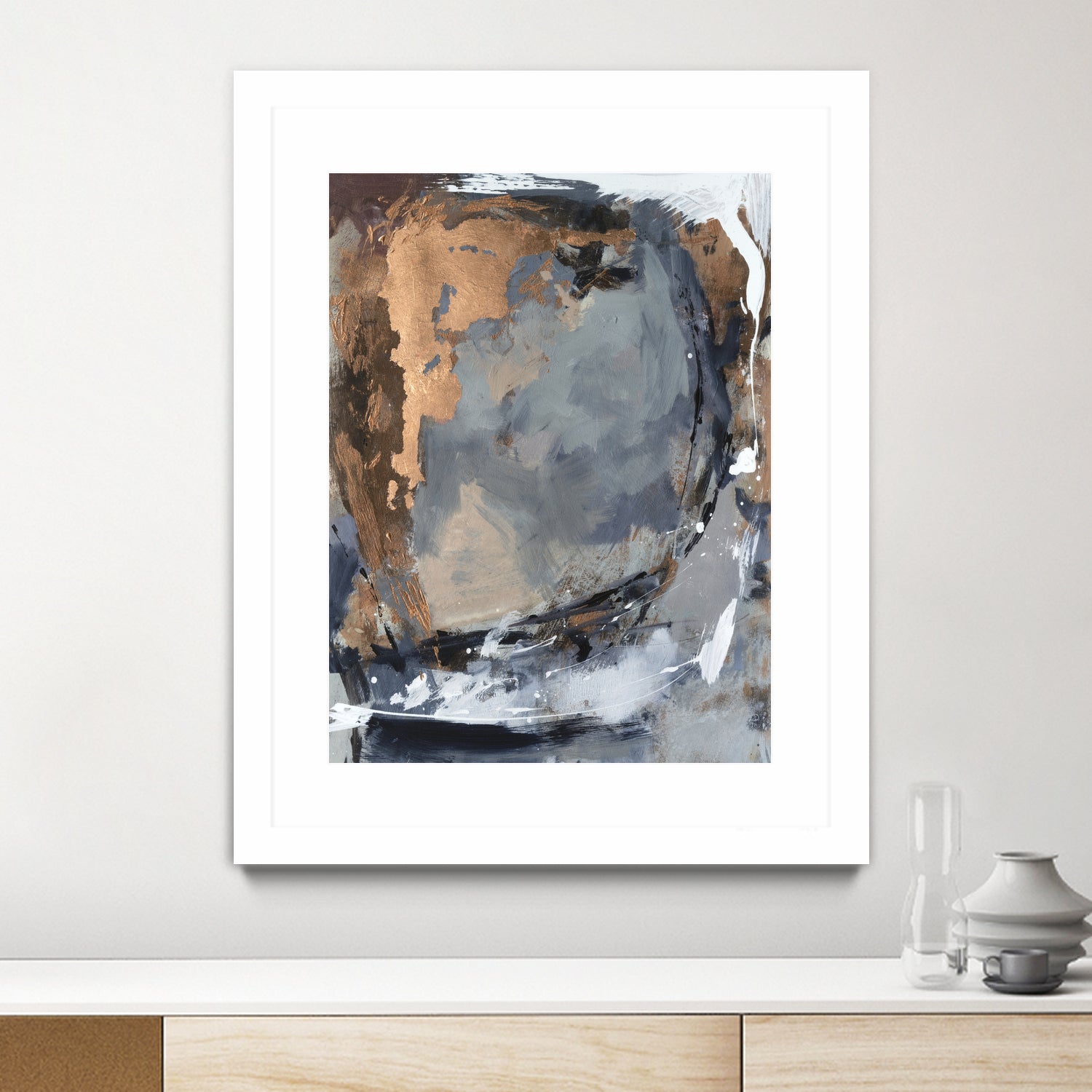 Copper Crested Twilight  II by Victoria Barnes on GIANT ART - abstract geometrics abstract