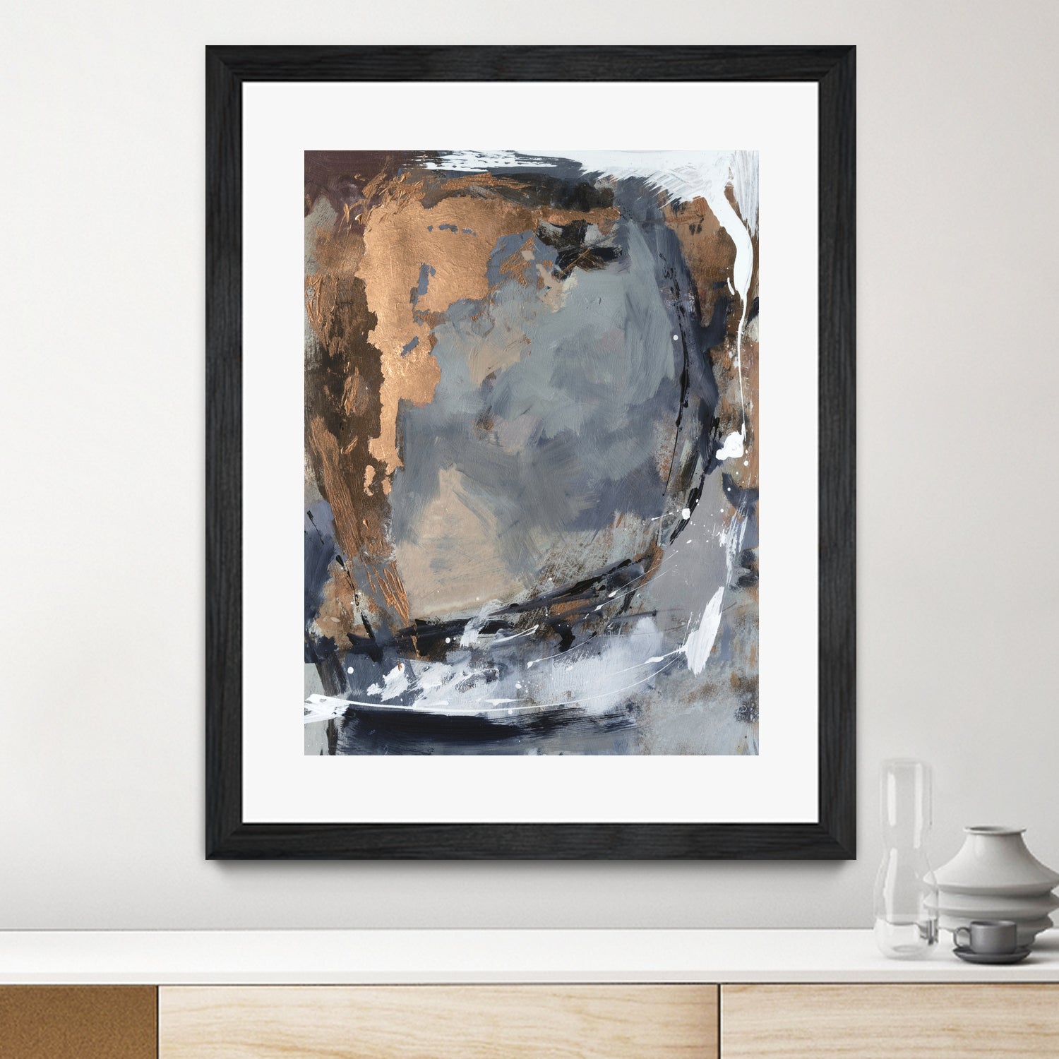 Copper Crested Twilight  II by Victoria Barnes on GIANT ART - abstract geometrics abstract