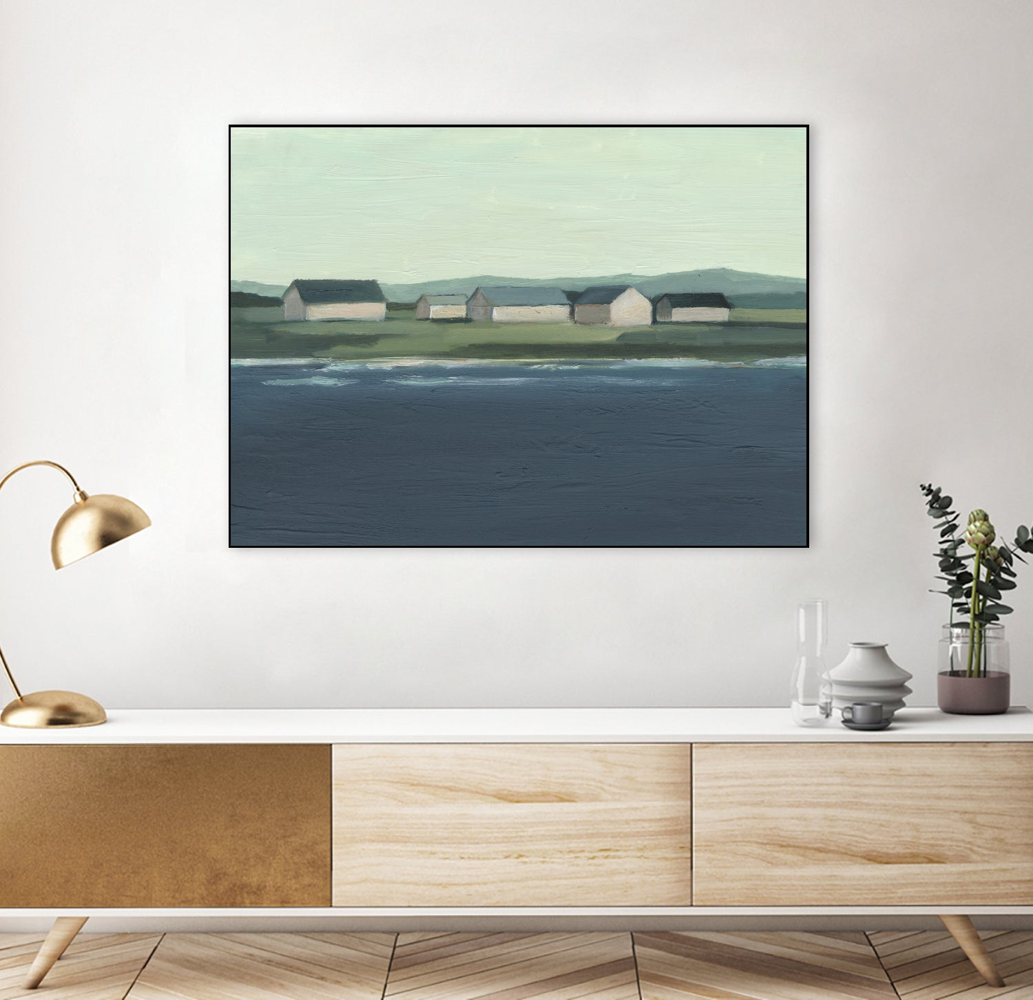 Lakeside Coast I by Ethan Harper on GIANT ART - abstract