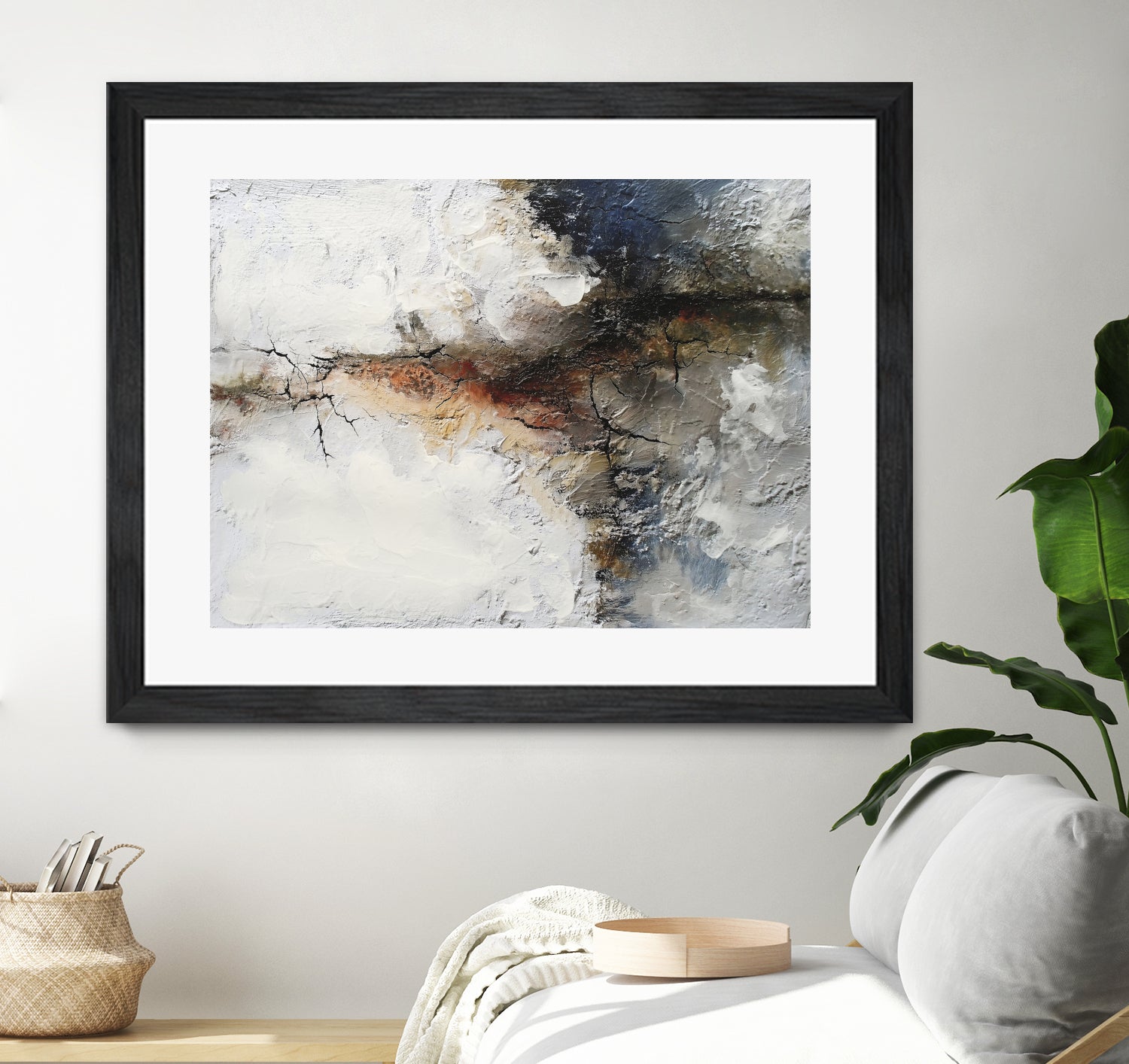 Unlined I by Melissa Wang on GIANT ART - abstract geometrics cloud dancer