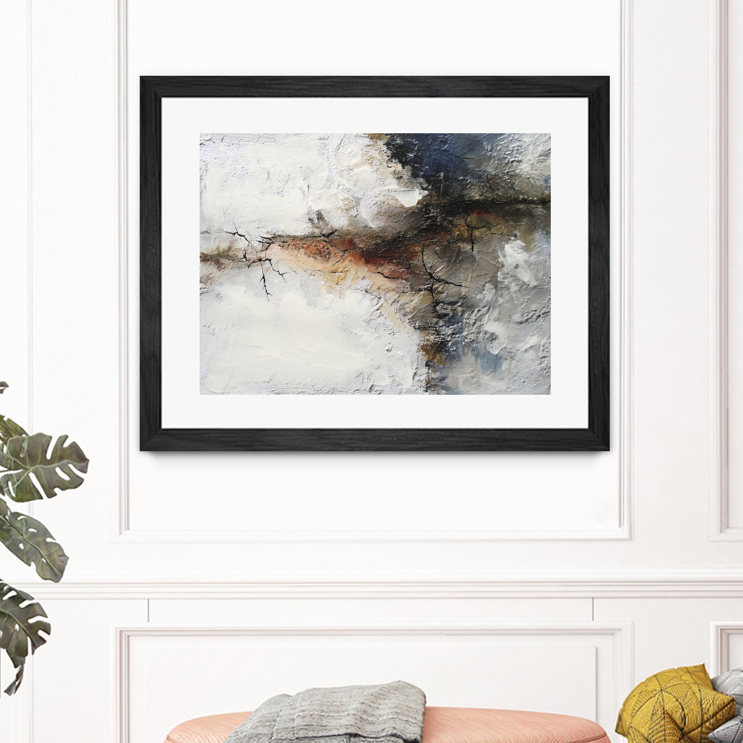 Unlined I by Melissa Wang on GIANT ART - abstract geometrics cloud dancer