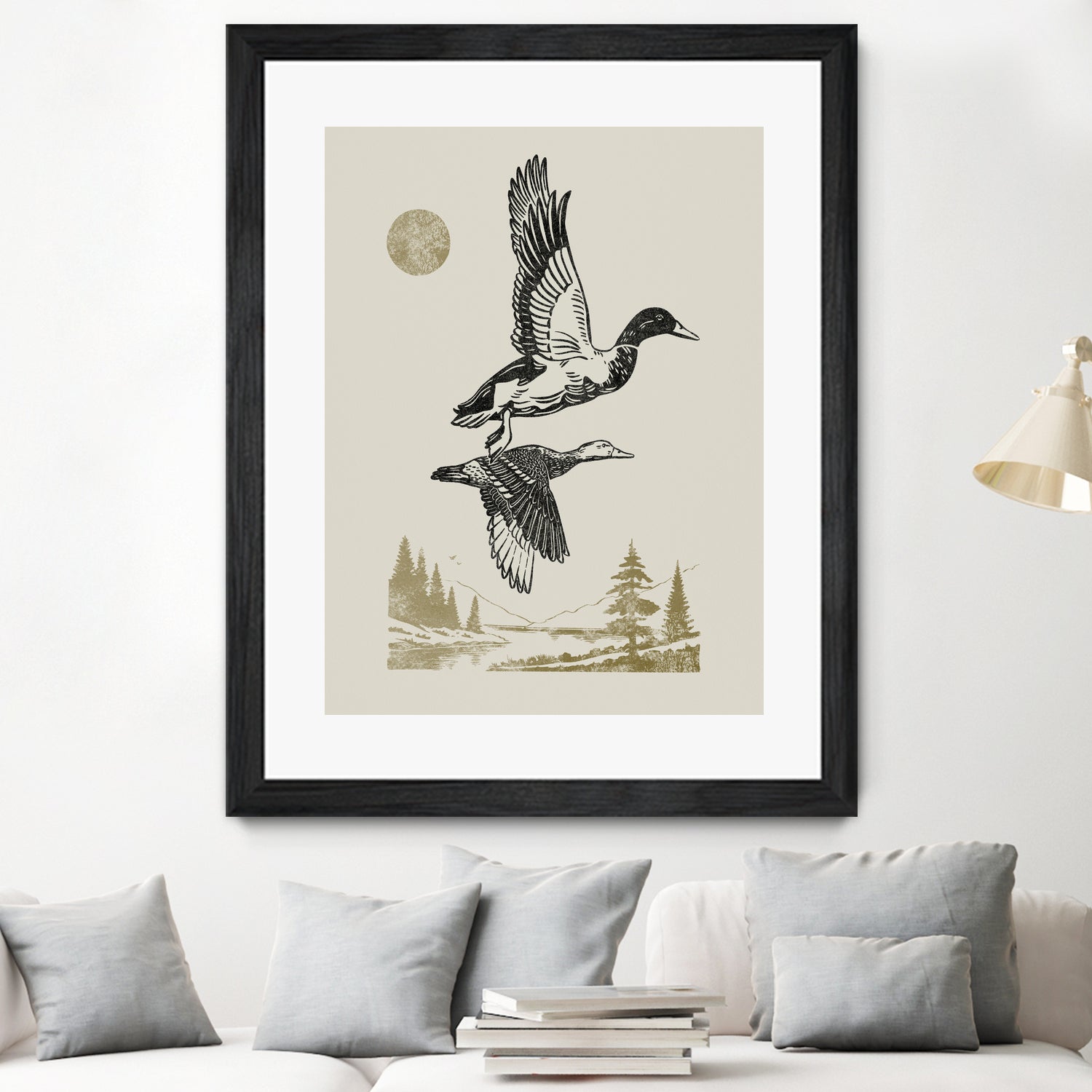 Lake Meditation l by Victoria Barnes on GIANT ART - animals nature birds