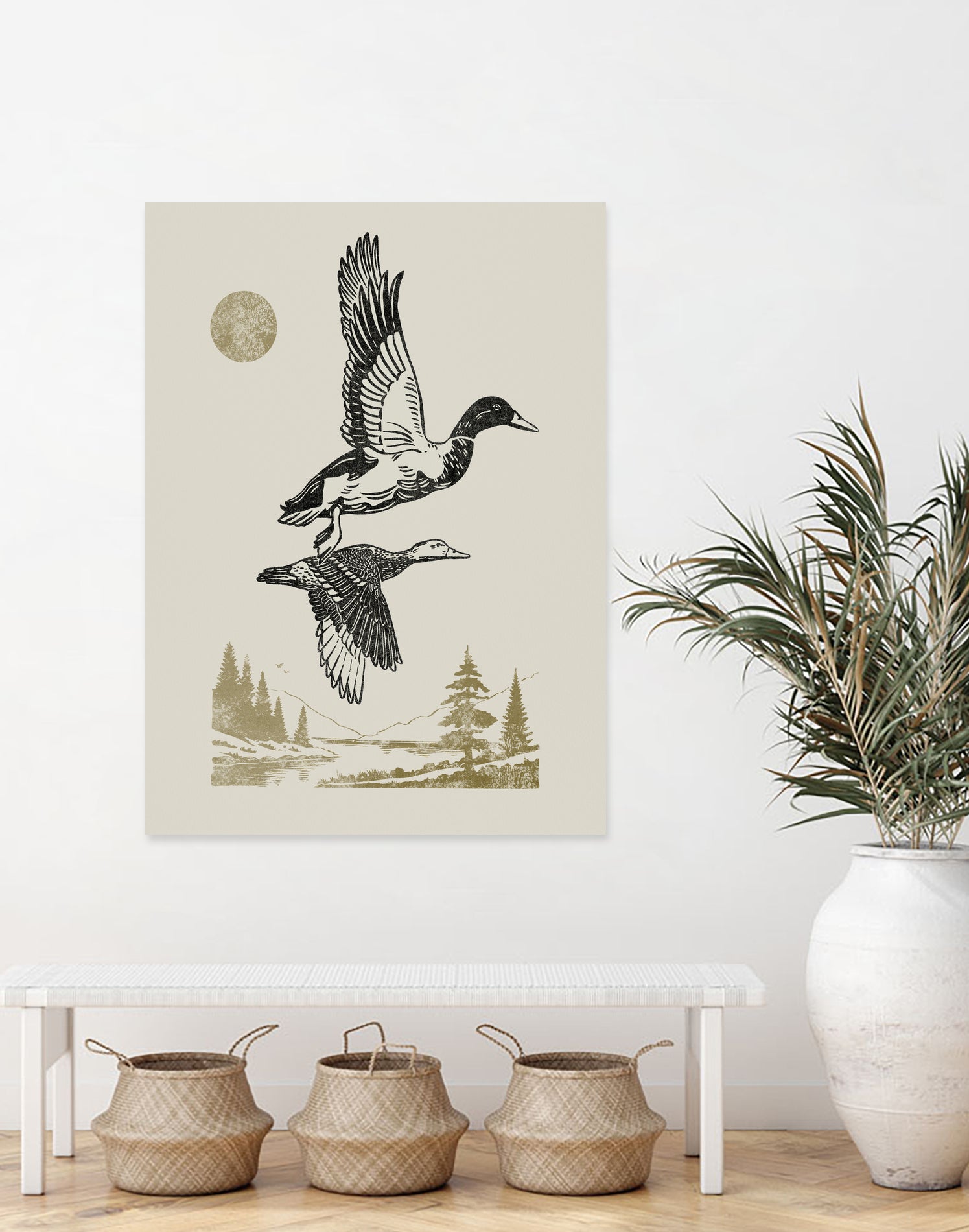 Lake Meditation l by Victoria Barnes on GIANT ART - animals nature birds