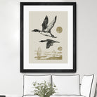 Lake Meditation ll by Victoria Barnes on GIANT ART - animals nature birds