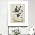 Lake Meditation ll by Victoria Barnes on GIANT ART - animals nature birds