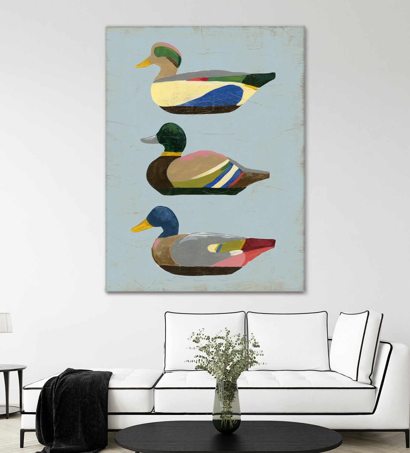 Decoy Ducks II by June Erica Vess on GIANT ART - animals nature birds