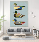 Decoy Ducks II by June Erica Vess on GIANT ART - animals nature birds