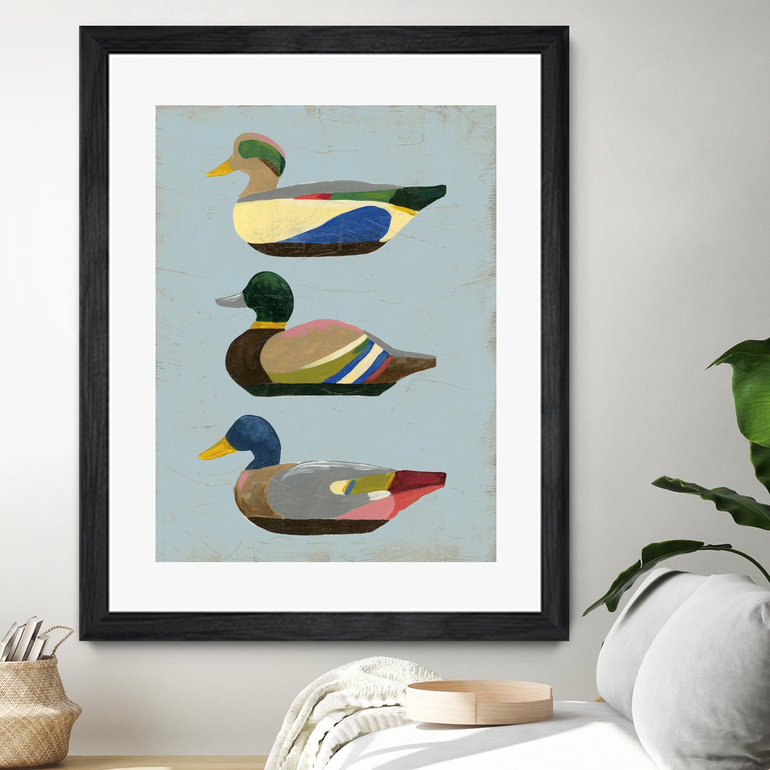 Decoy Ducks II by June Erica Vess on GIANT ART - animals nature birds