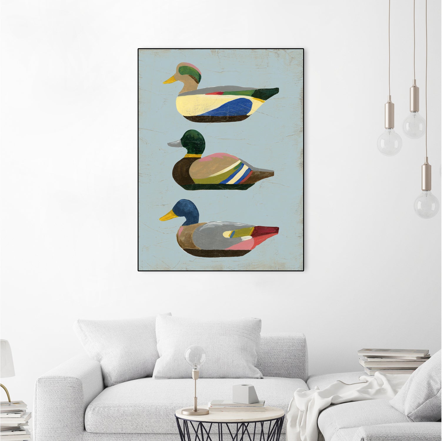 Decoy Ducks II by June Erica Vess on GIANT ART - animals nature birds