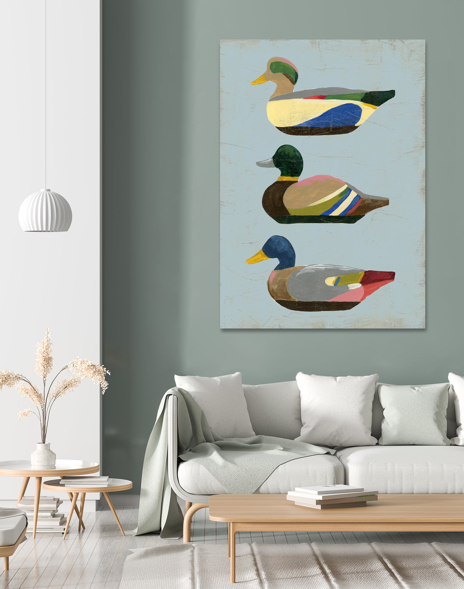 Decoy Ducks II by June Erica Vess on GIANT ART - animals nature birds