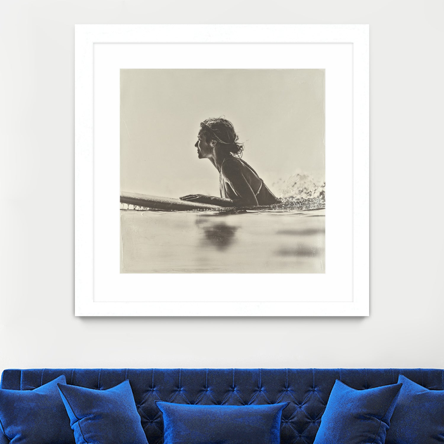 Malibu Paddleout I by Walker Noble on GIANT ART - sports watersports