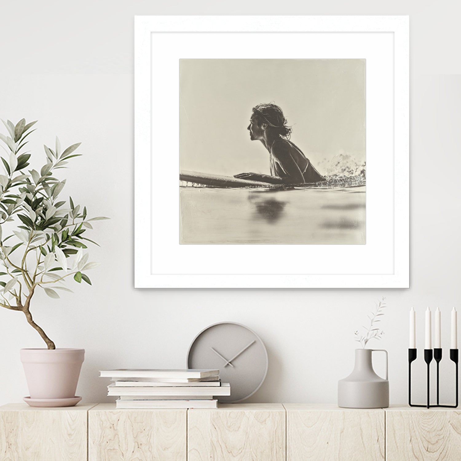 Malibu Paddleout I by Walker Noble on GIANT ART - sports watersports