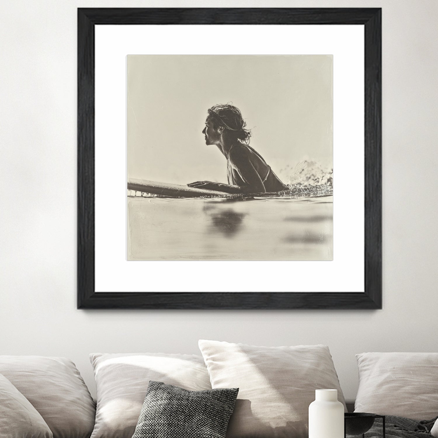 Malibu Paddleout I by Walker Noble on GIANT ART - sports watersports