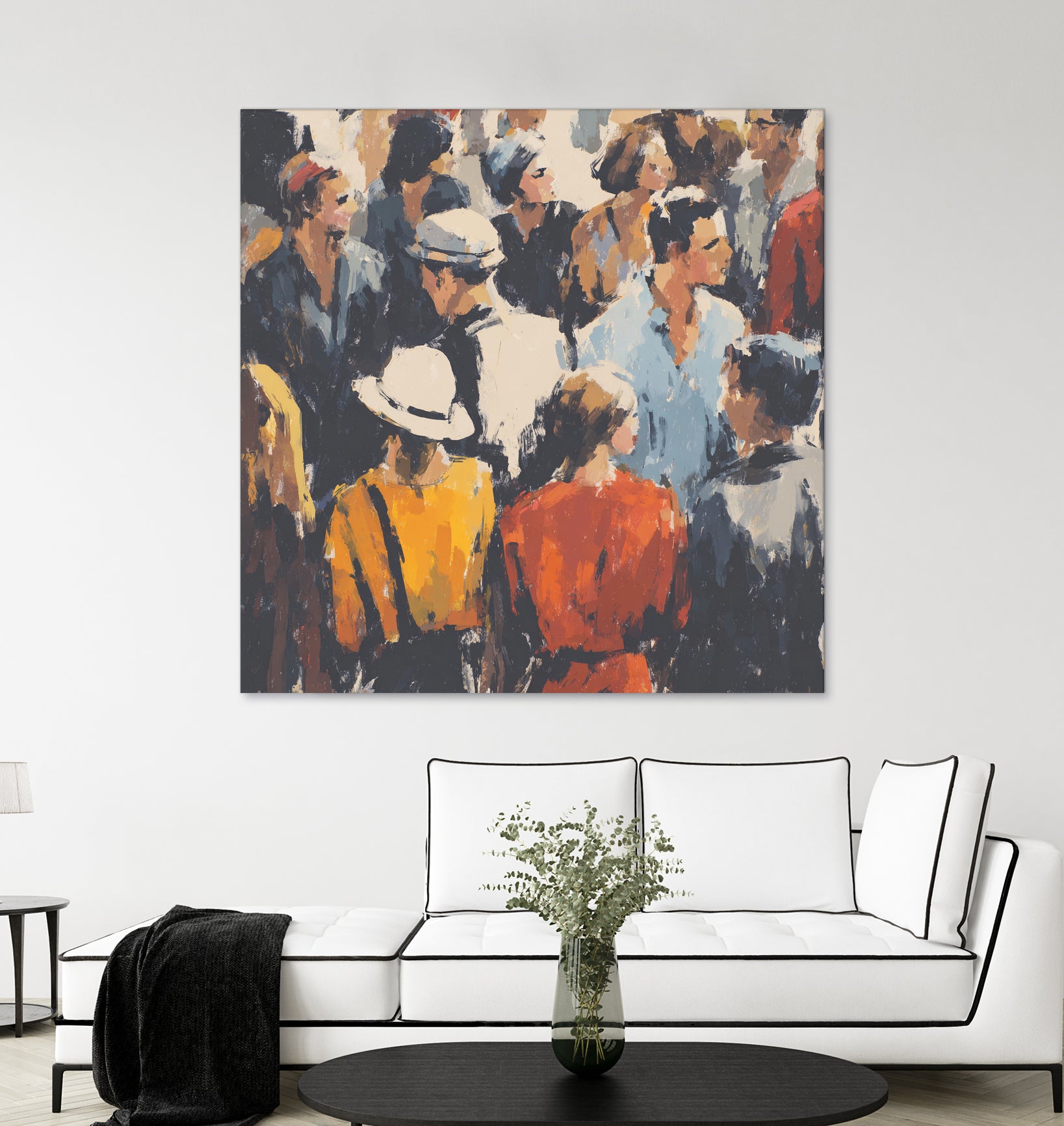 Faces in the Crowd I by Walker Noble on GIANT ART - figurative fashion other