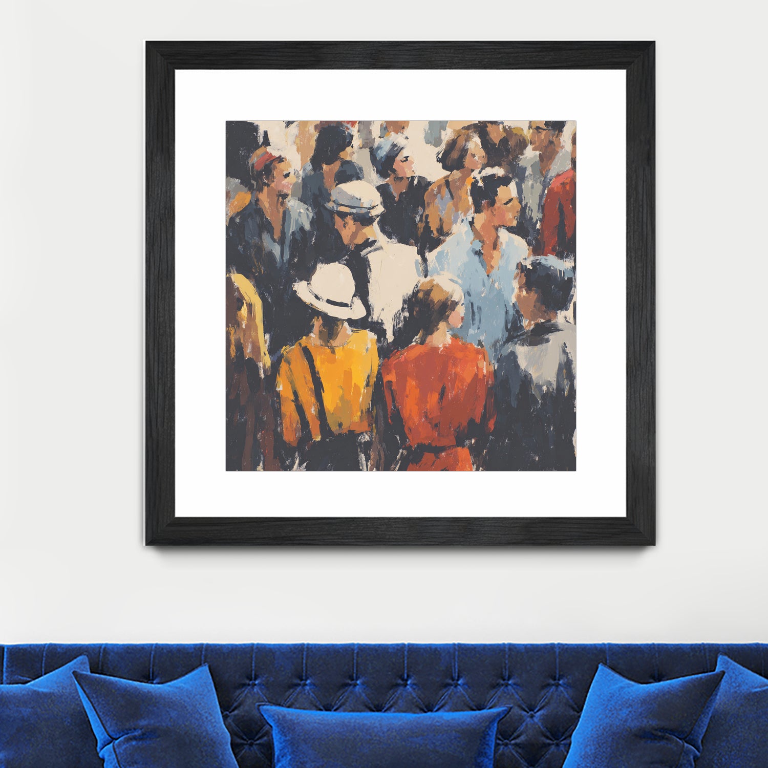 Faces in the Crowd I by Walker Noble on GIANT ART - figurative fashion other