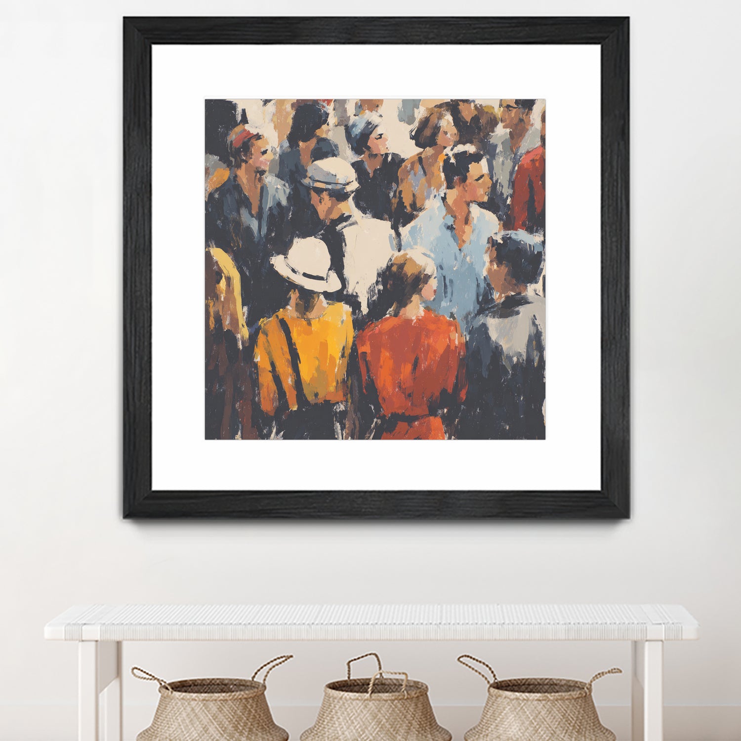 Faces in the Crowd I by Walker Noble on GIANT ART - figurative fashion other