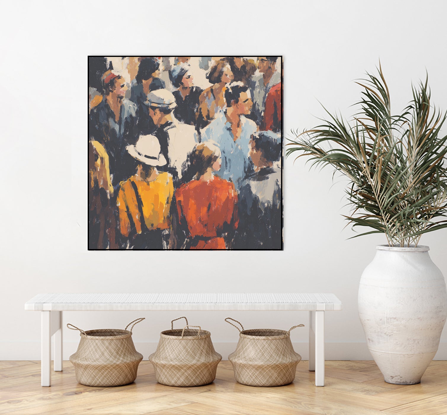 Faces in the Crowd I by Walker Noble on GIANT ART - figurative fashion other