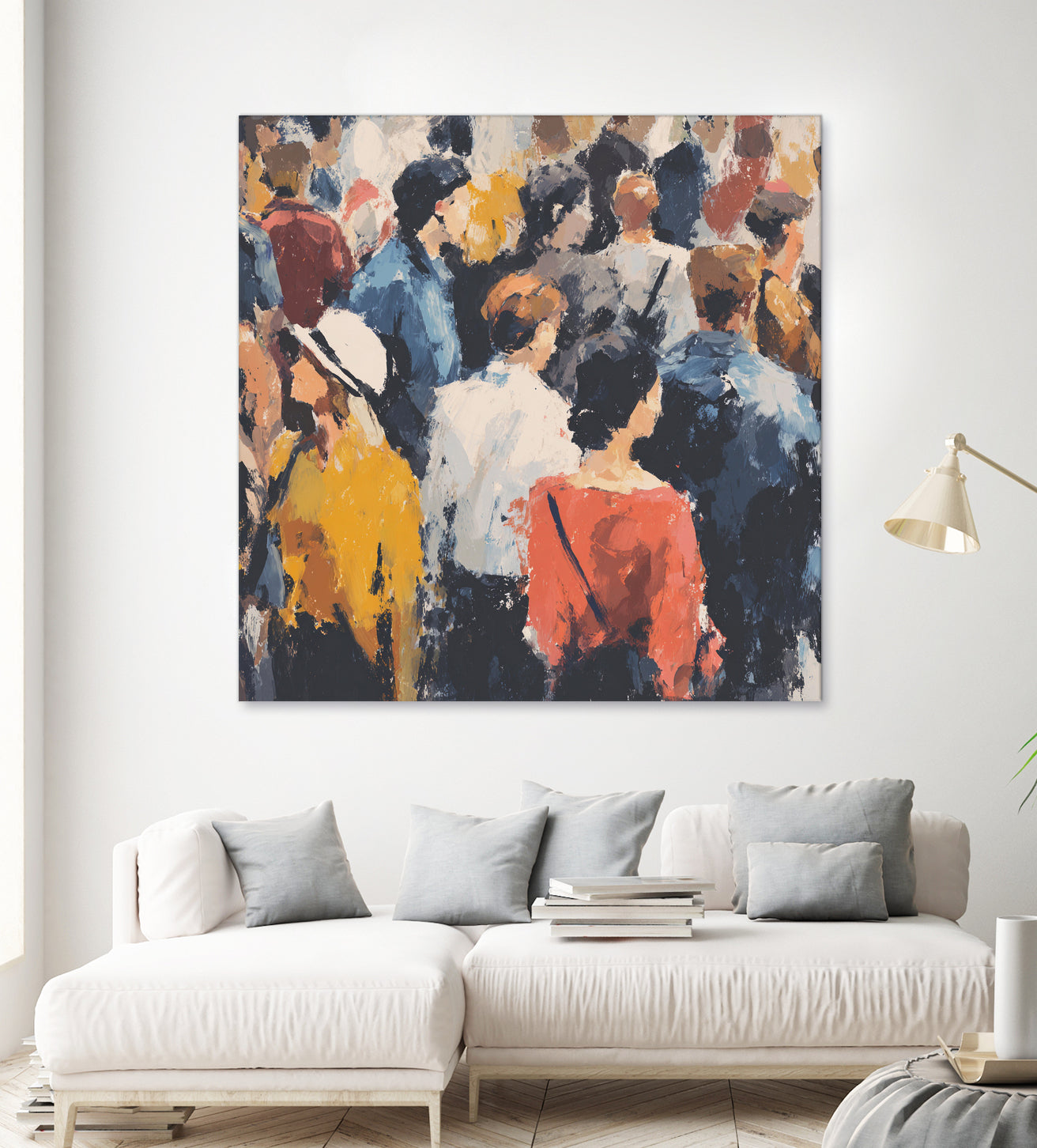 Faces in the Crowd II by Walker Noble on GIANT ART - figurative fashion other