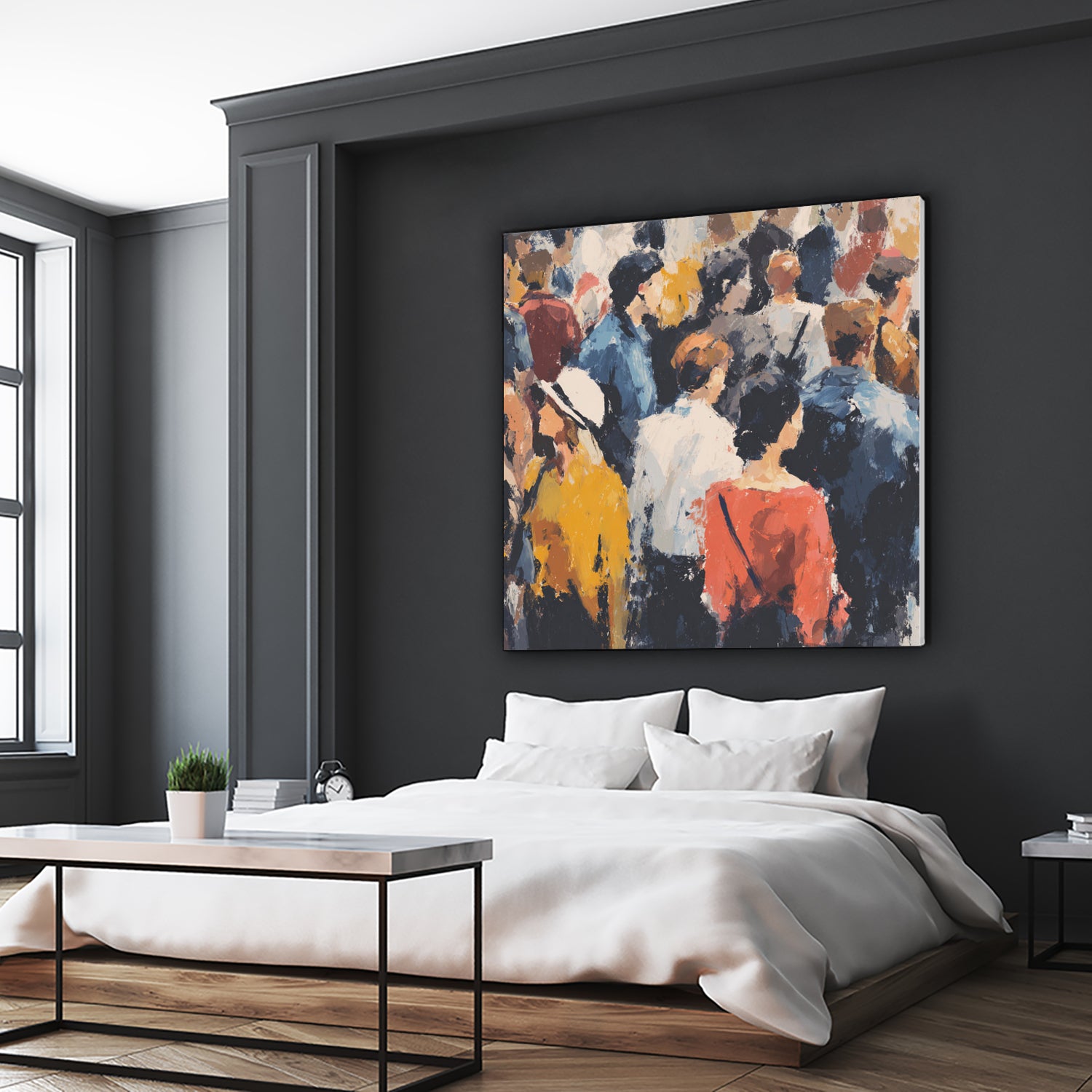 Faces in the Crowd II by Walker Noble on GIANT ART - figurative fashion other