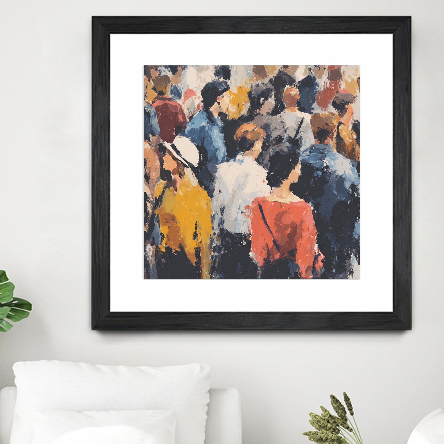 Faces in the Crowd II by Walker Noble on GIANT ART - figurative fashion other