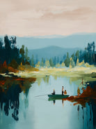 Morning on The Lake I by Paula Freeman on GIANT ART - landscapes seascapes lakes rivers