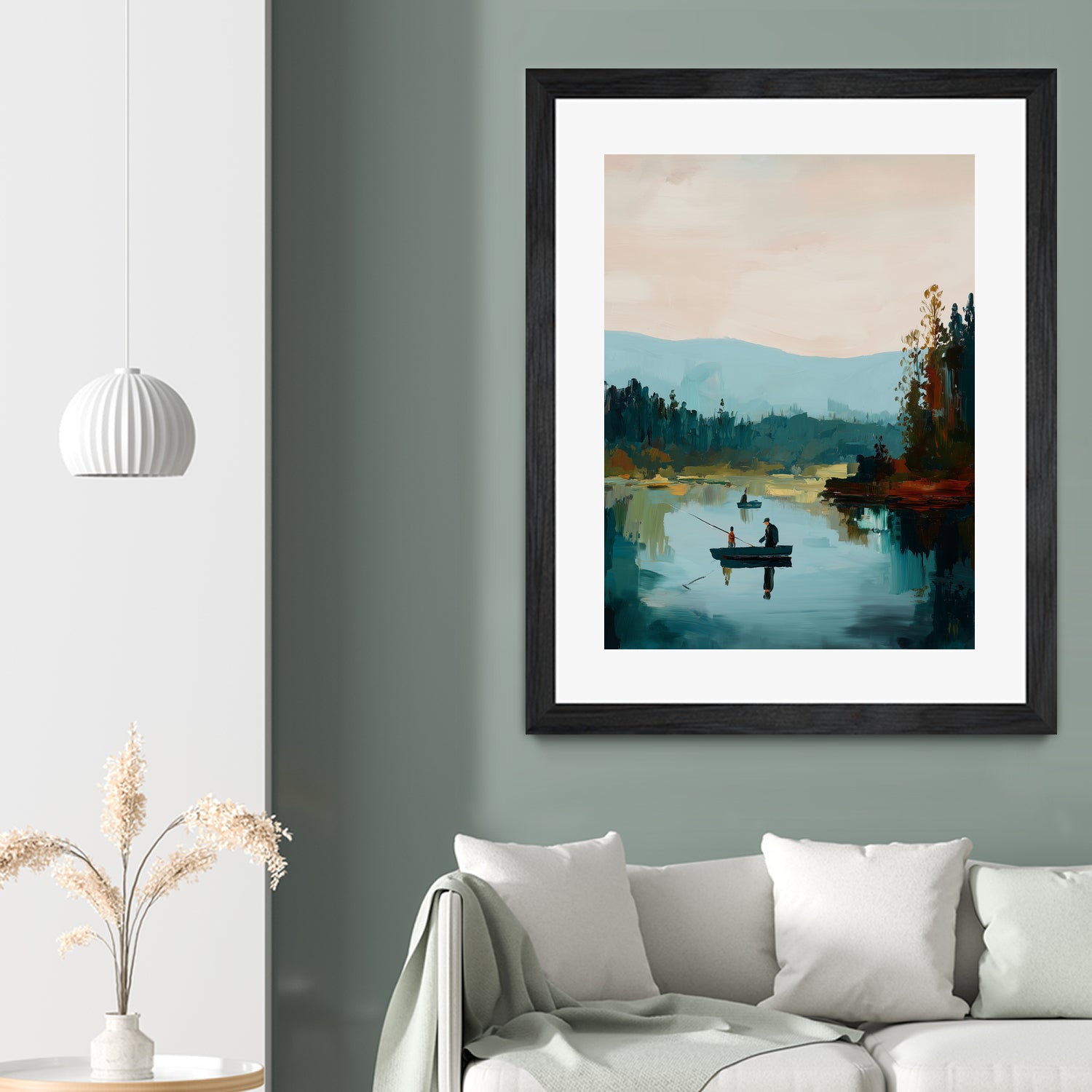 Morning on The Lake II by Paula Freeman on GIANT ART - landscapes seascapes lakes rivers