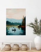 Morning on The Lake II by Paula Freeman on GIANT ART - landscapes seascapes lakes rivers