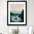 Morning on The Lake II by Paula Freeman on GIANT ART - landscapes seascapes lakes rivers