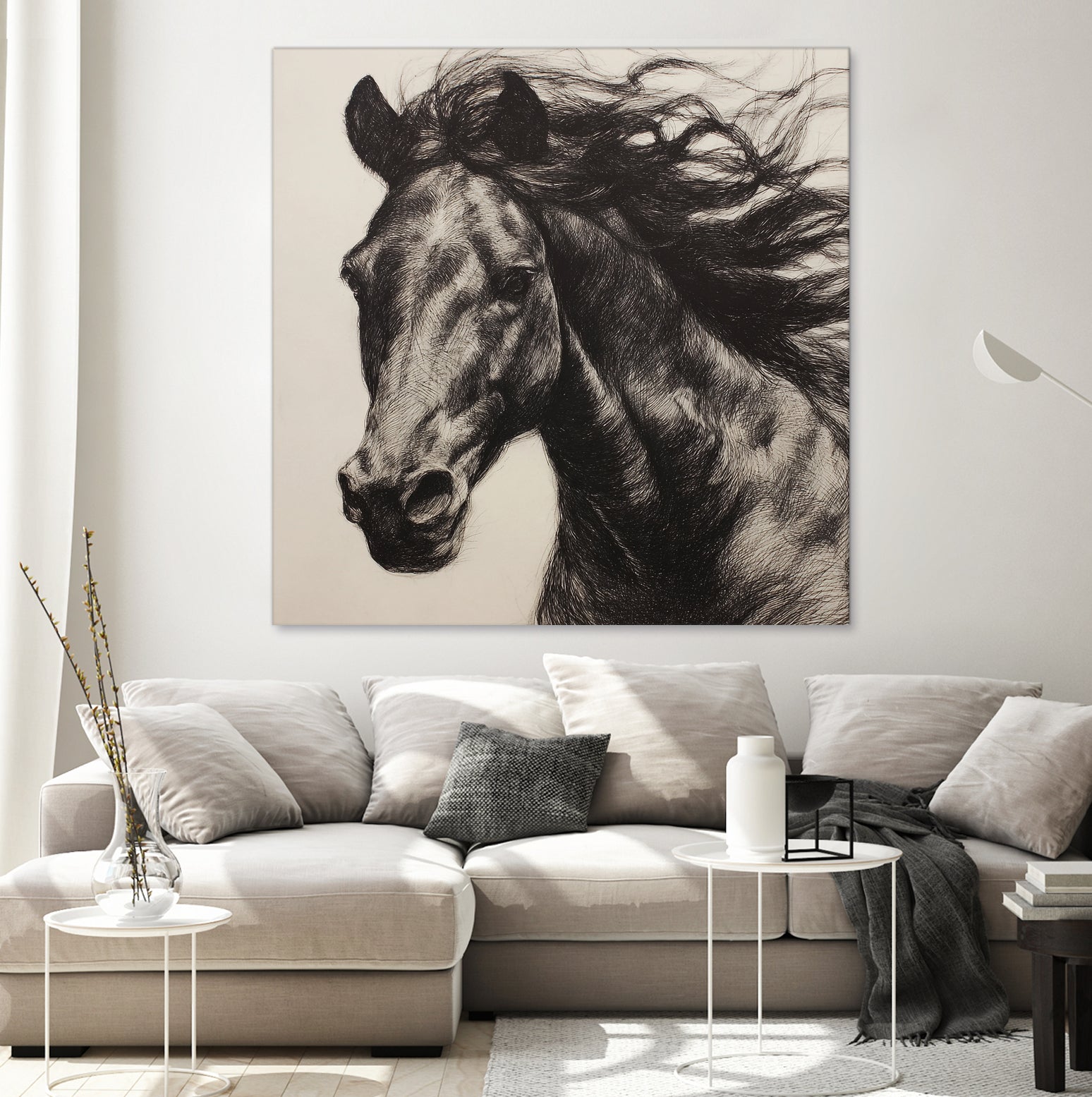 Western Plains Portrait II by Walker Noble on GIANT ART - animals nature horses