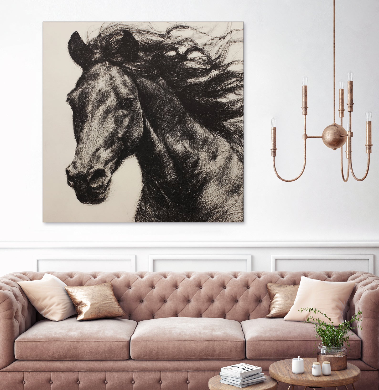 Western Plains Portrait II by Walker Noble on GIANT ART - animals nature horses