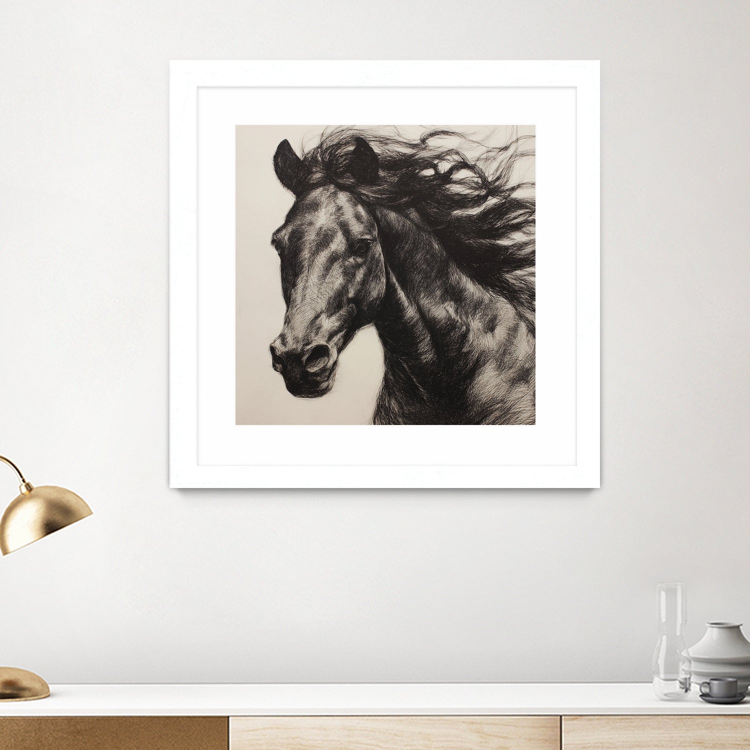 Western Plains Portrait II by Walker Noble on GIANT ART - animals nature horses