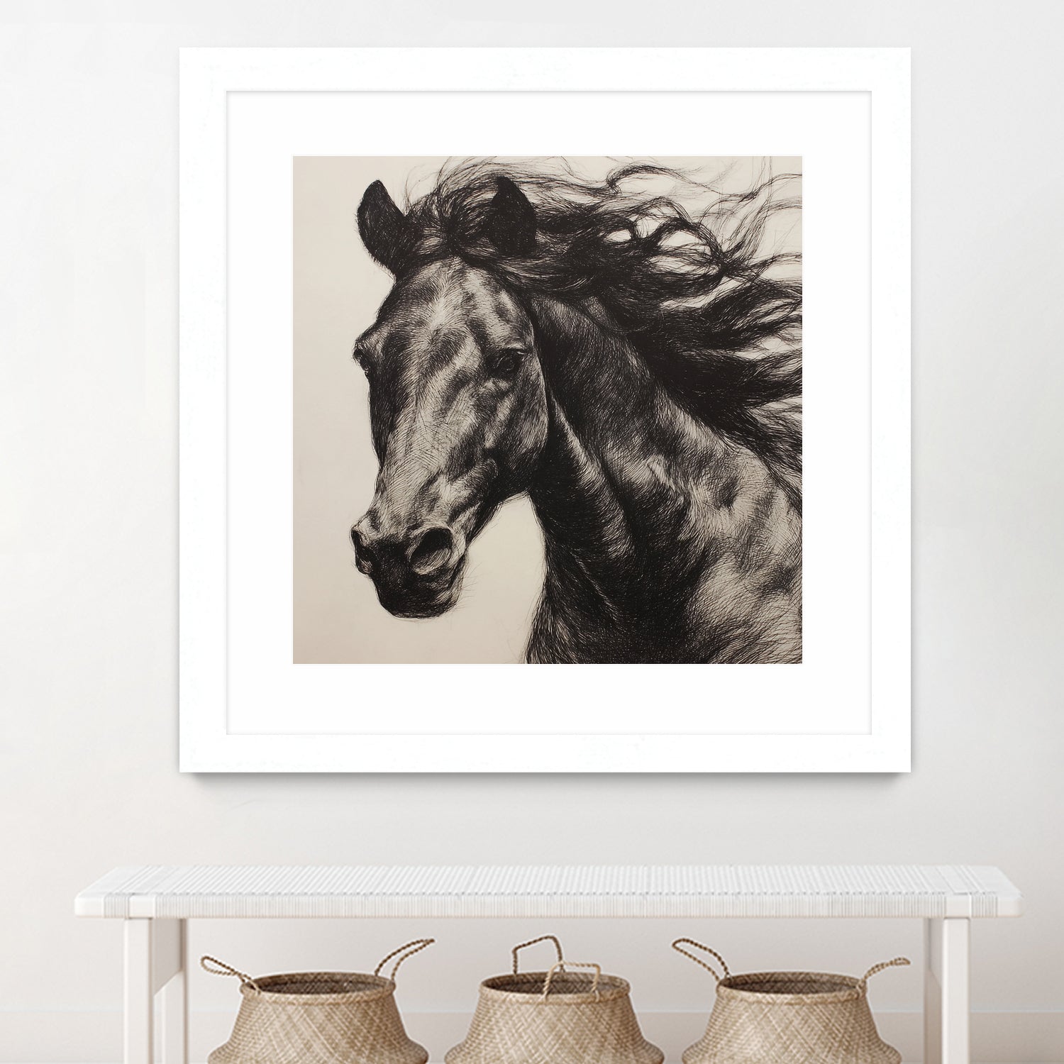 Western Plains Portrait II by Walker Noble on GIANT ART - animals nature horses