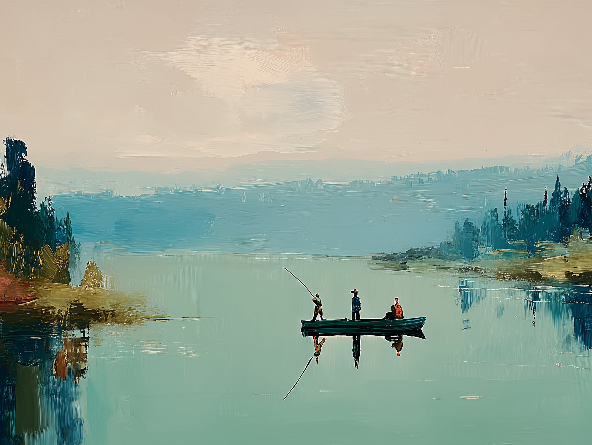 Clear Cast I by Paula Freeman on GIANT ART - sports fishing