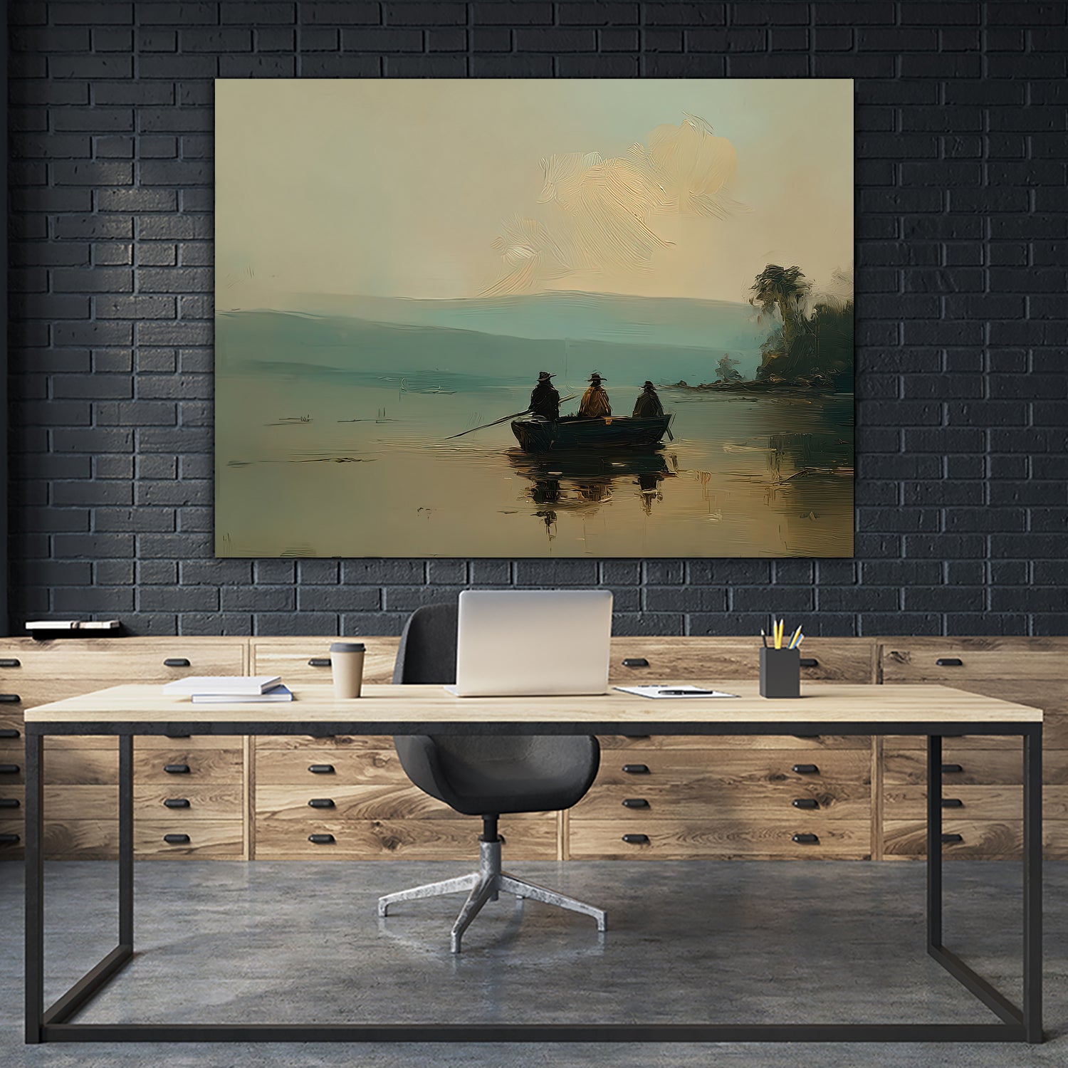 Twilight Catch II by Paula Freeman on GIANT ART - sports fishing