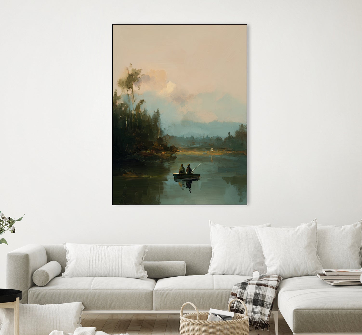 On The Lake I by Paula Freeman on GIANT ART - landscapes seascapes lakes rivers