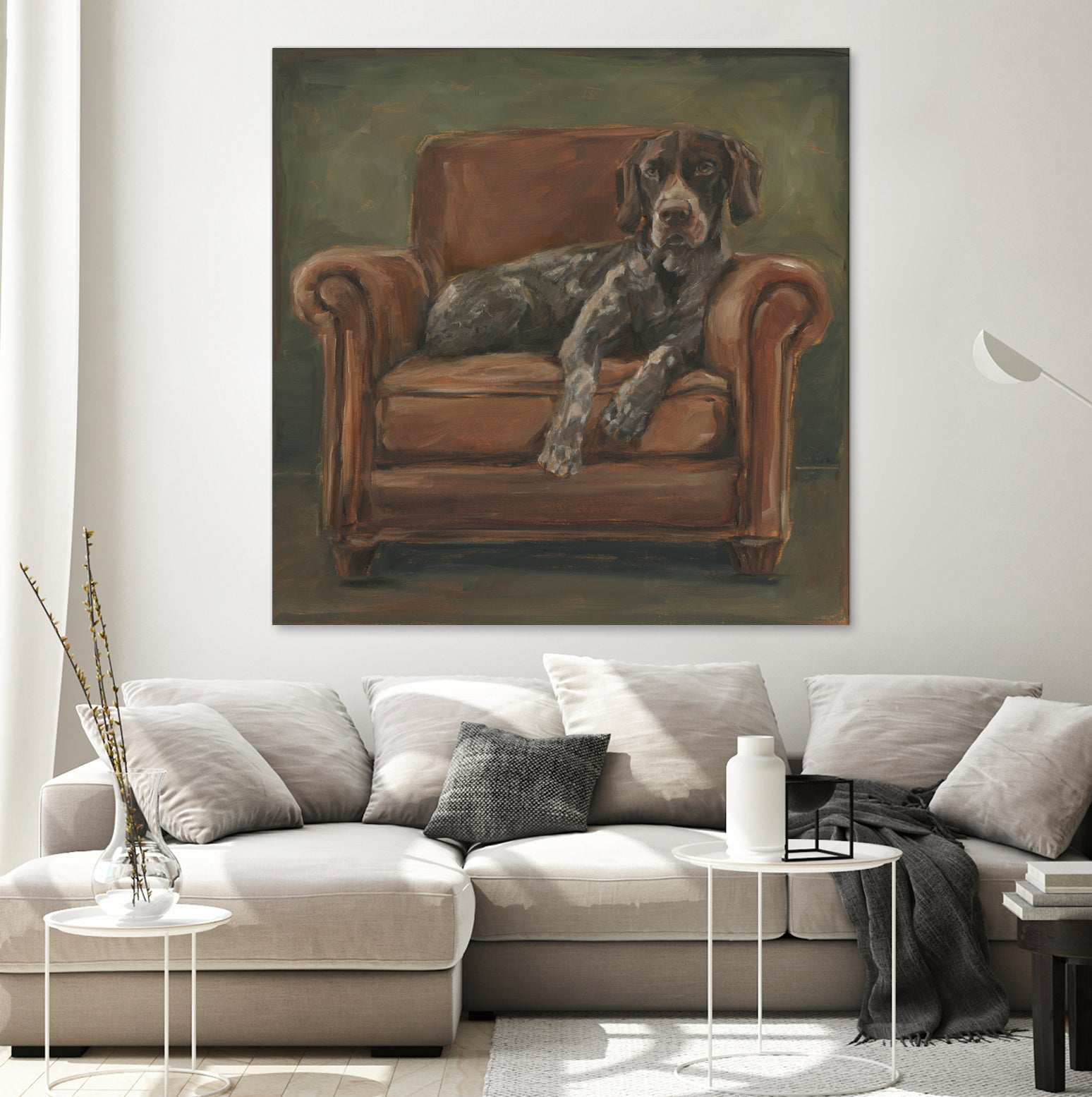 Hunting Lounge I by Ethan Harper on GIANT ART - animals nature pets