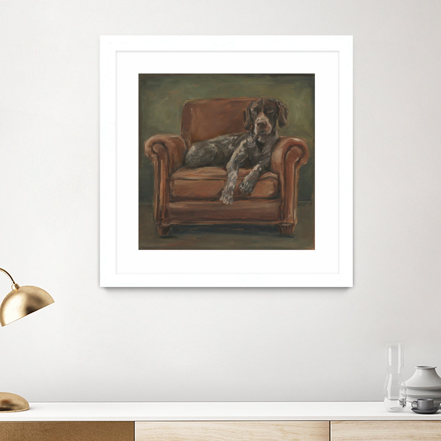Hunting Lounge I by Ethan Harper on GIANT ART - animals nature pets