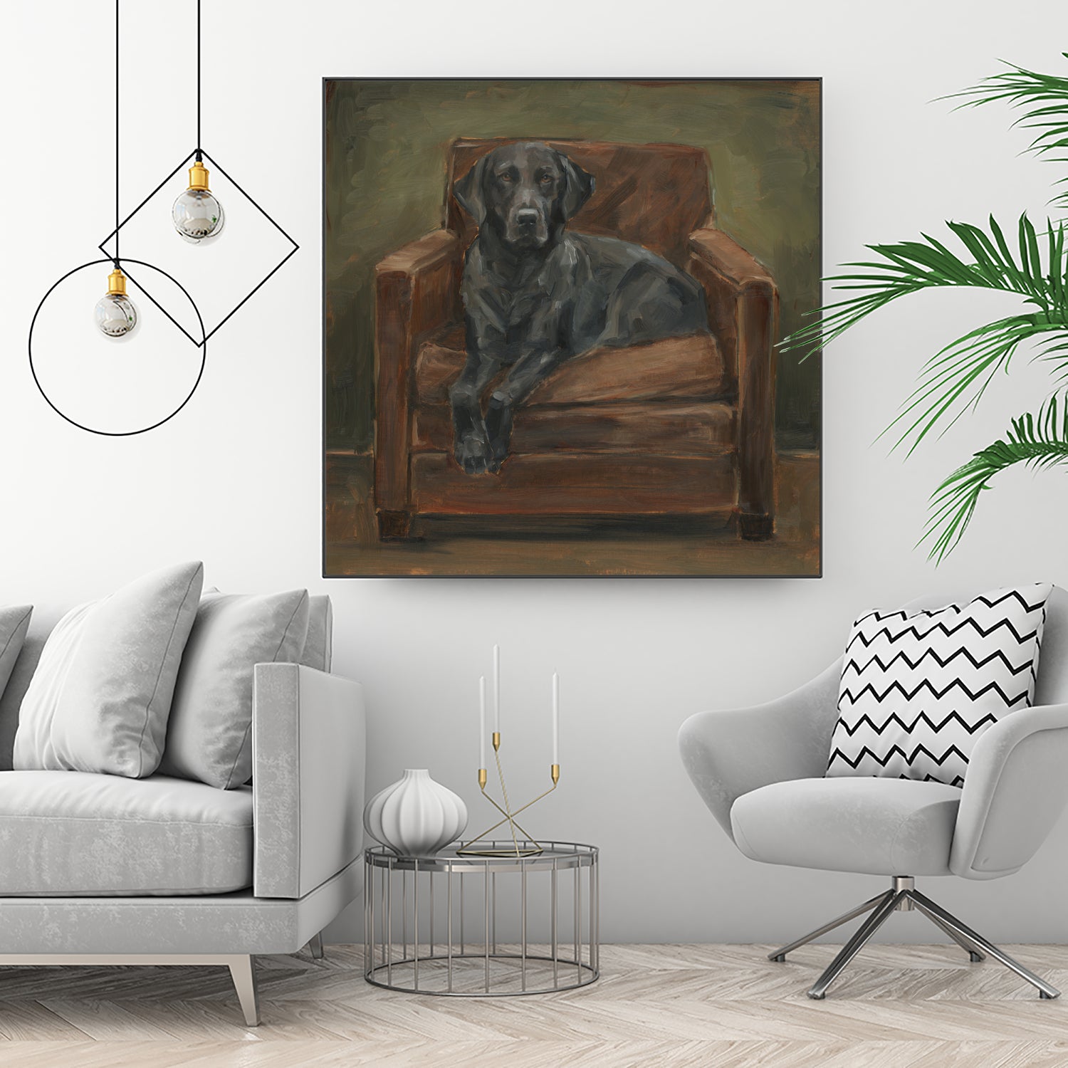 Hunting Lounge II by Ethan Harper on GIANT ART - animals nature pets