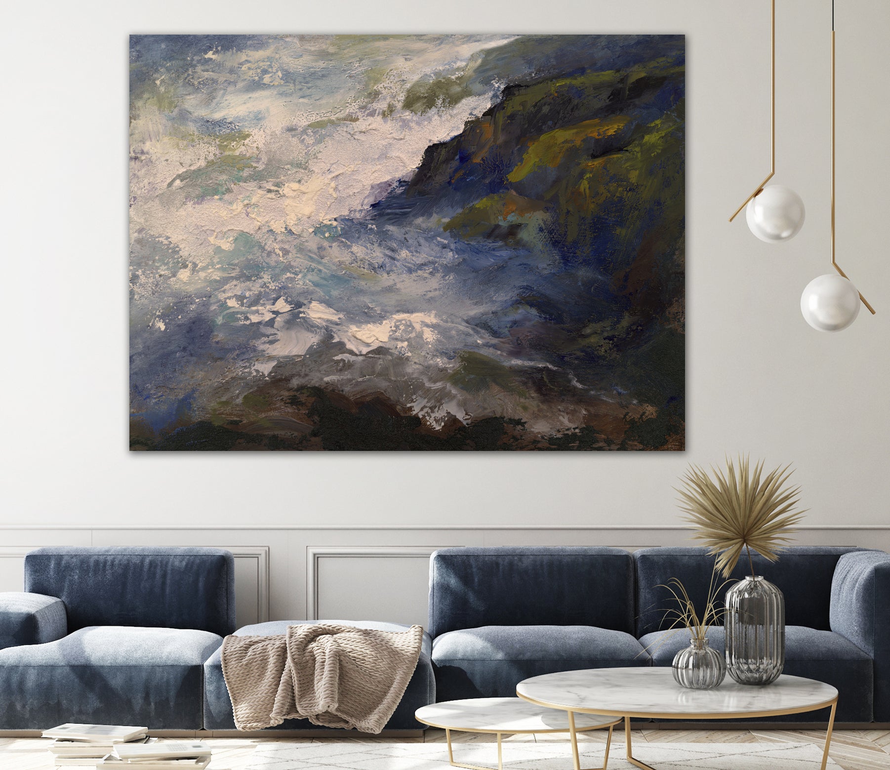 Cliff View by Sheila Finch on GIANT ART - landscapes seascapes seascapes