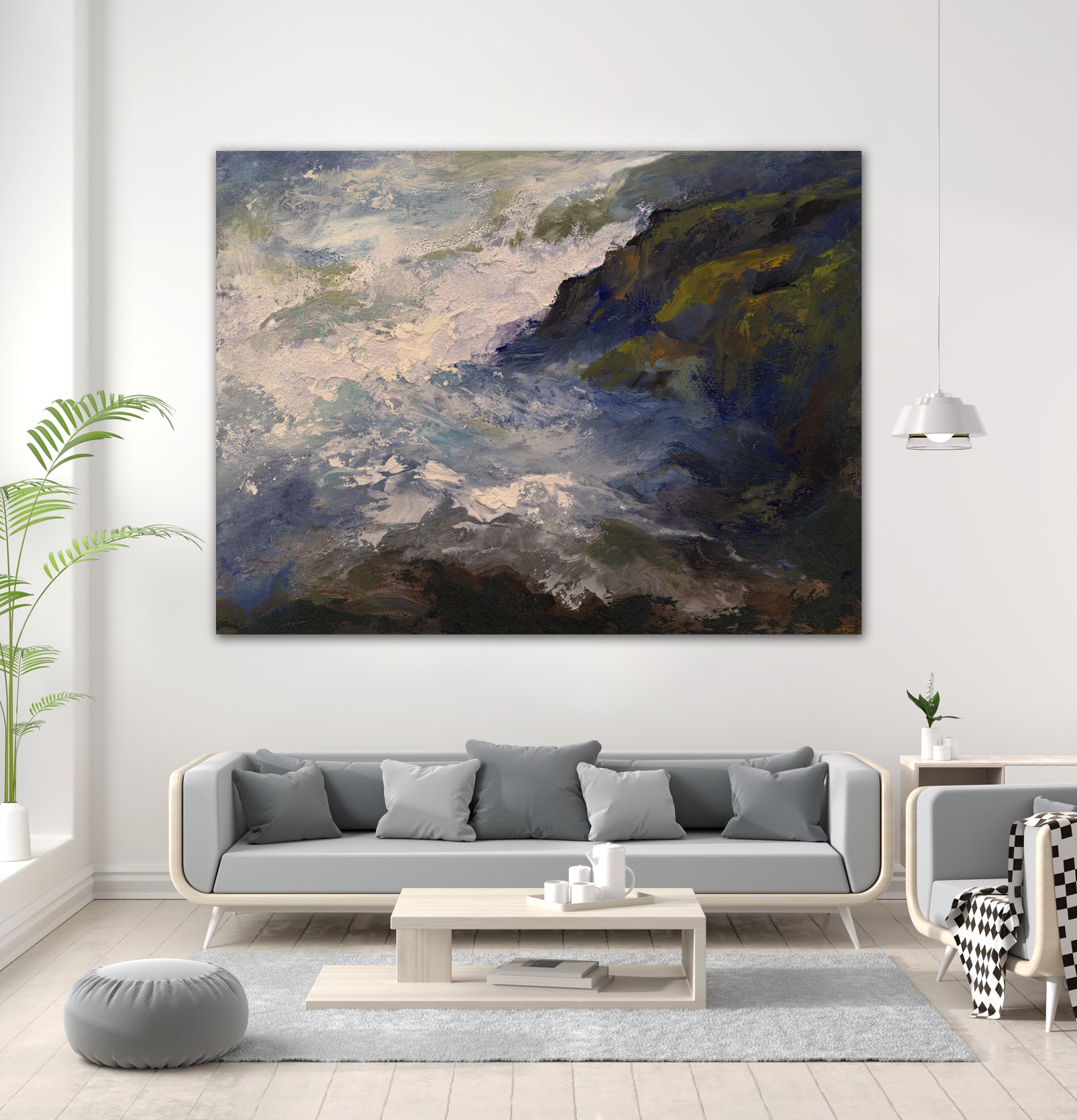 Cliff View by Sheila Finch on GIANT ART - landscapes seascapes seascapes