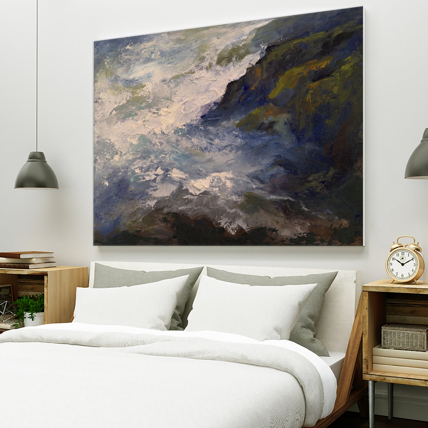 Cliff View by Sheila Finch on GIANT ART - landscapes seascapes seascapes