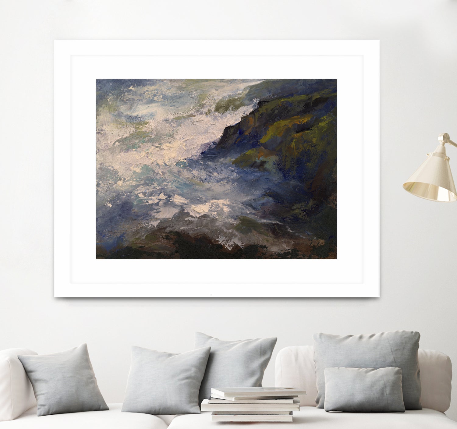 Cliff View by Sheila Finch on GIANT ART - landscapes seascapes seascapes