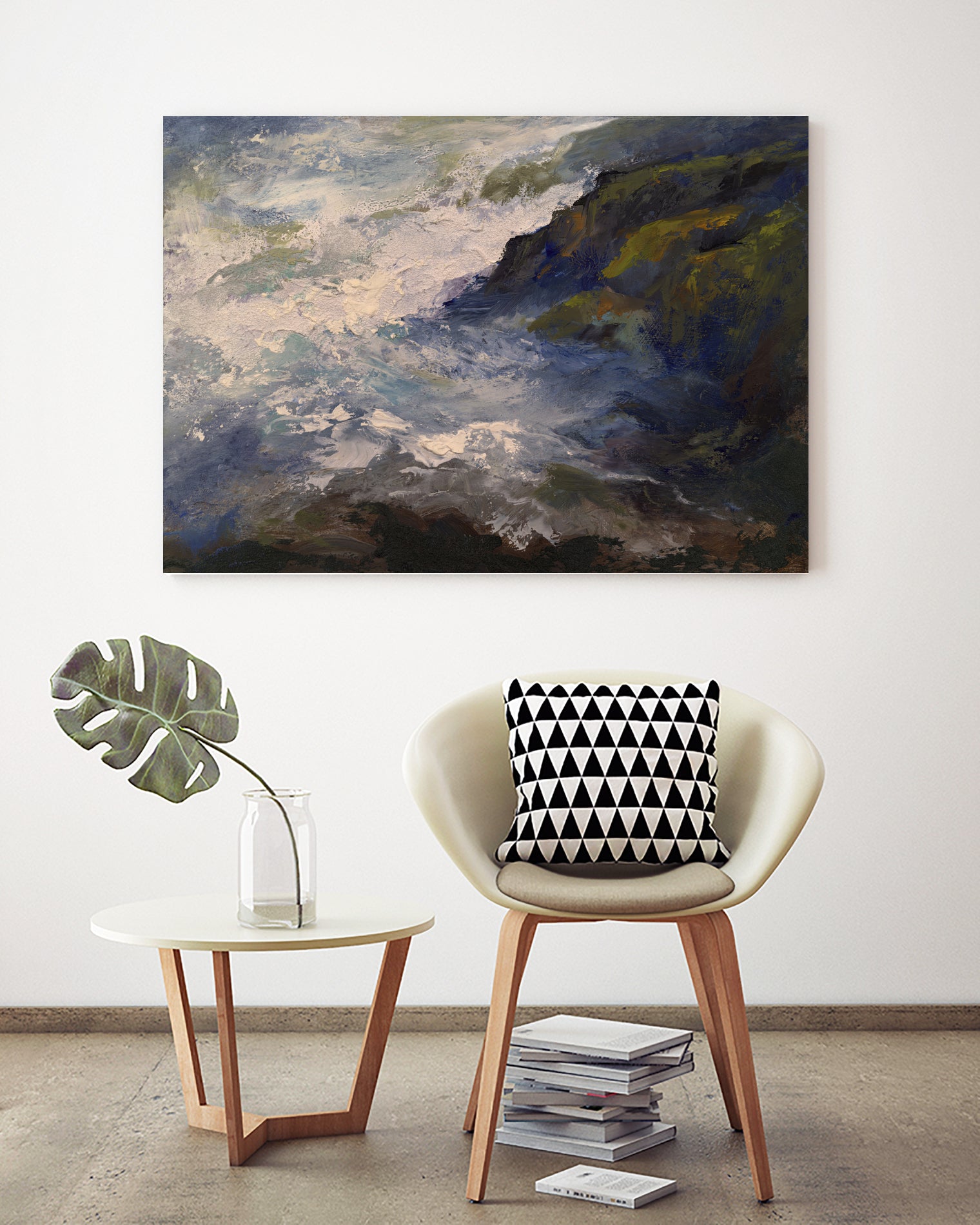 Cliff View by Sheila Finch on GIANT ART - landscapes seascapes seascapes