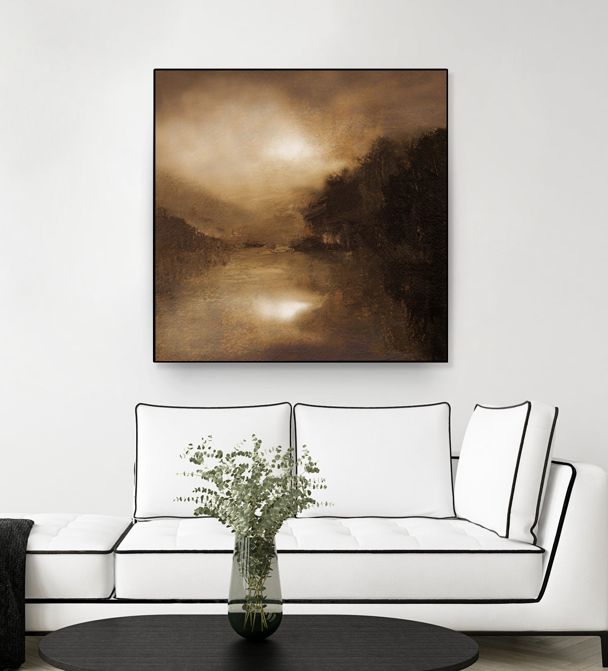 Hazy Moon by Sheila Finch on GIANT ART - landscapes seascapes lakes rivers