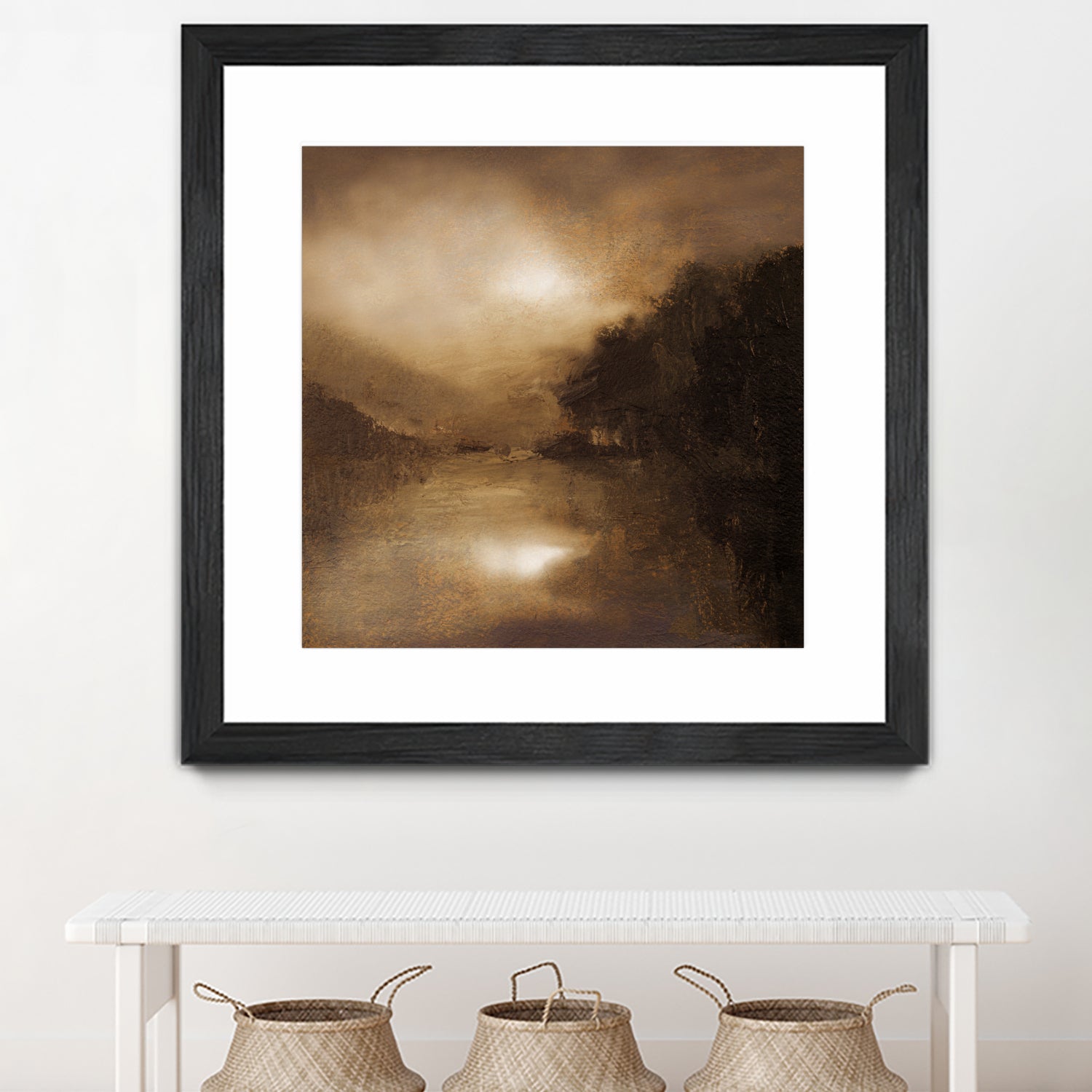 Hazy Moon by Sheila Finch on GIANT ART - landscapes seascapes lakes rivers