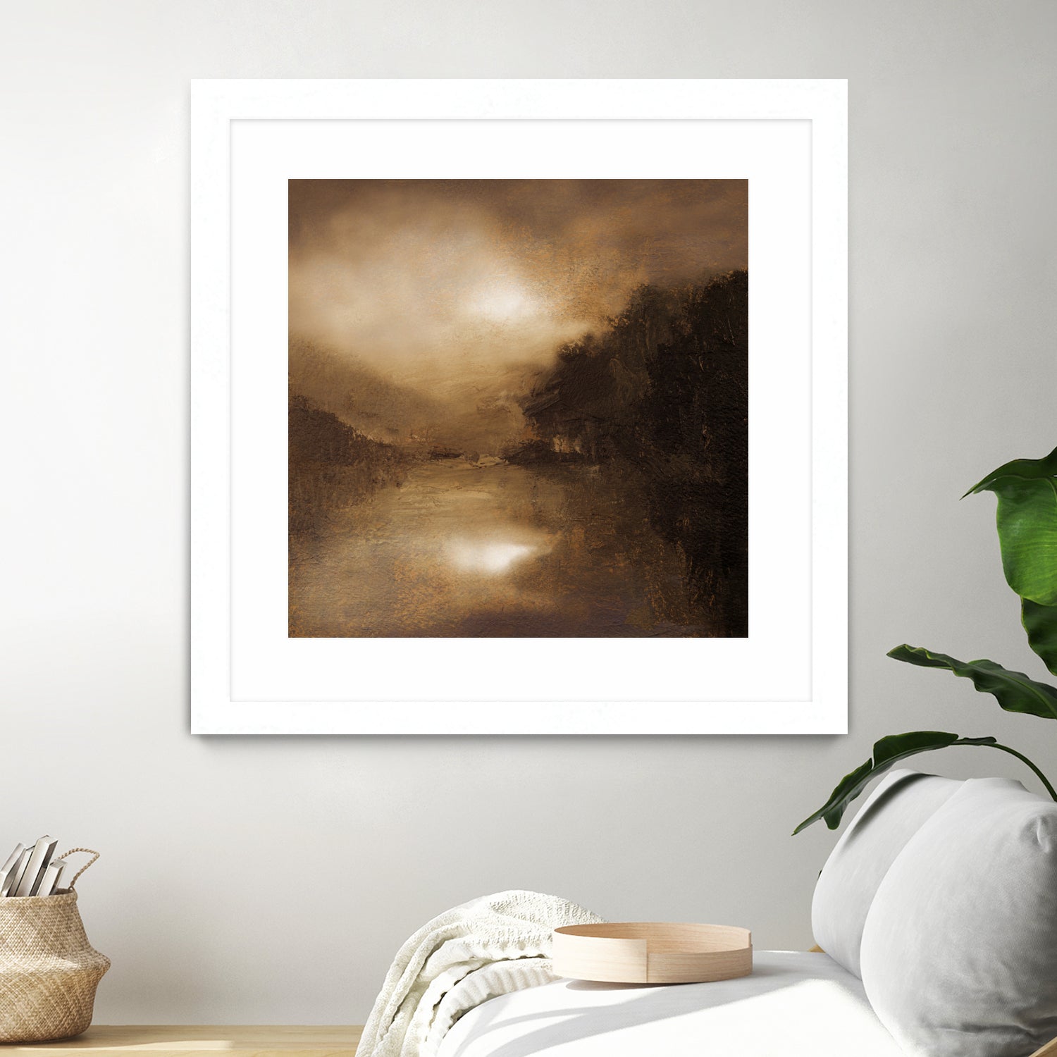 Hazy Moon by Sheila Finch on GIANT ART - landscapes seascapes lakes rivers