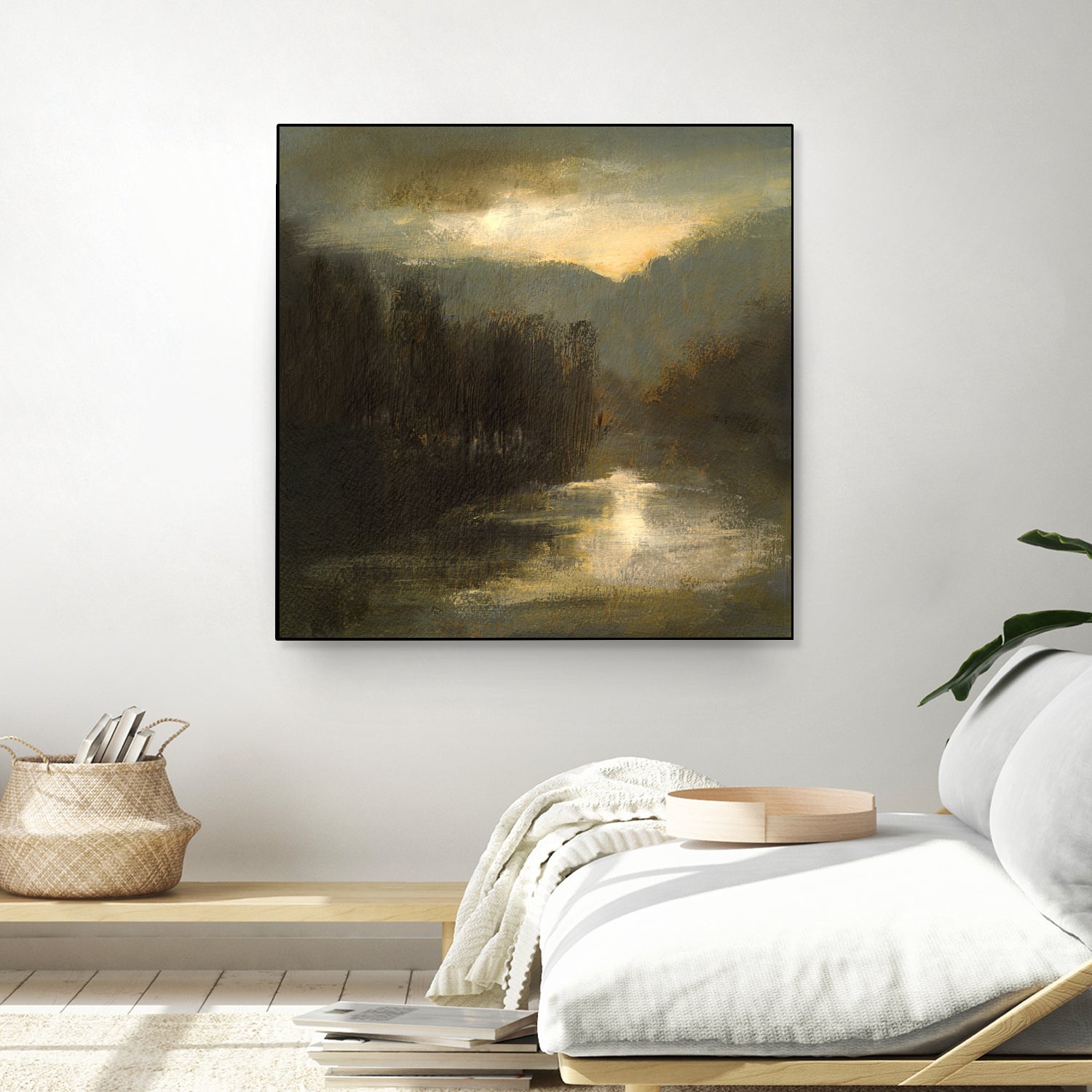 Nocturne in Gold by Sheila Finch on GIANT ART - landscapes seascapes lakes rivers
