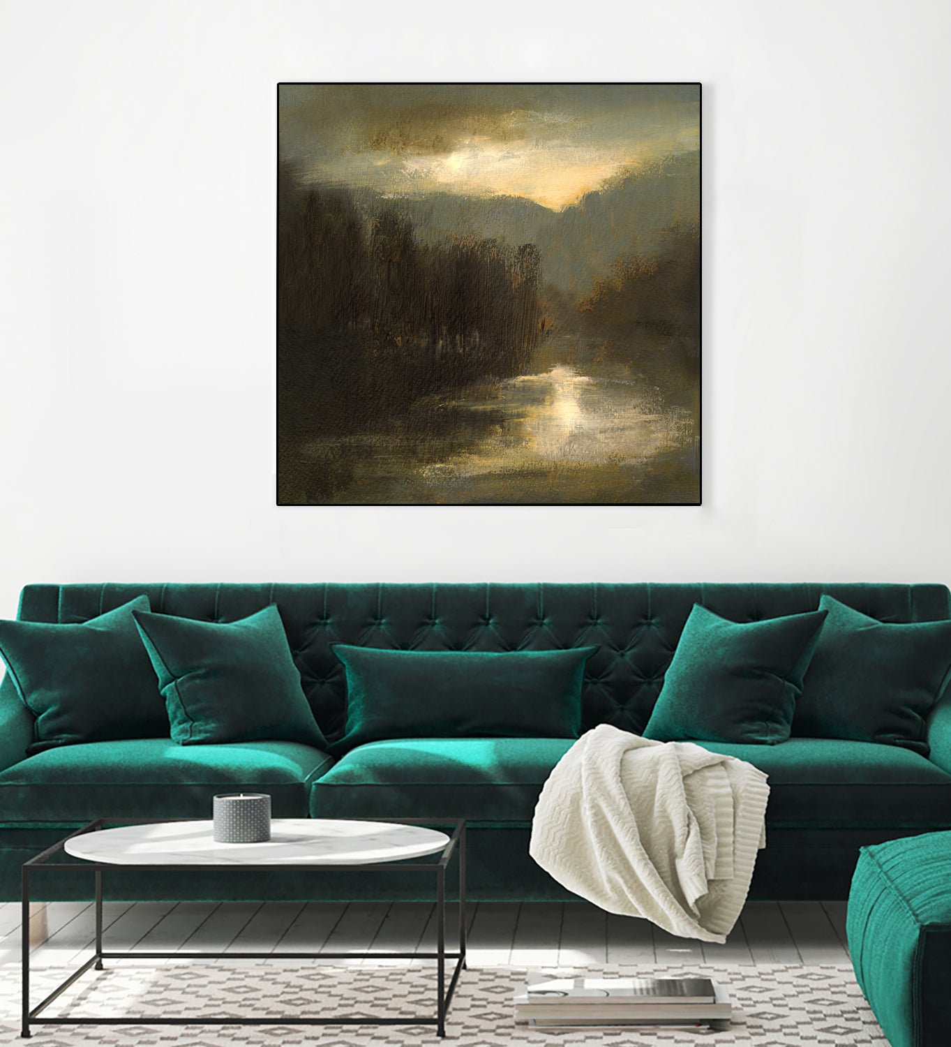 Nocturne in Gold by Sheila Finch on GIANT ART - landscapes seascapes lakes rivers