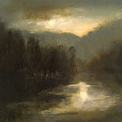 Nocturne in Gold by Sheila Finch on GIANT ART - landscapes seascapes lakes rivers