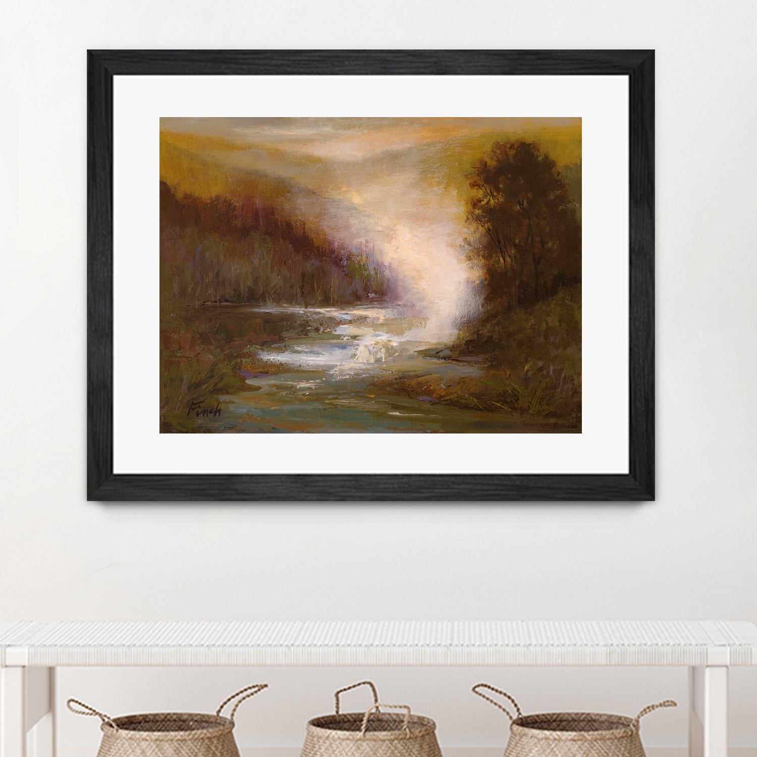 Waterfall Mist by Sheila Finch on GIANT ART - landscapes seascapes lakes rivers